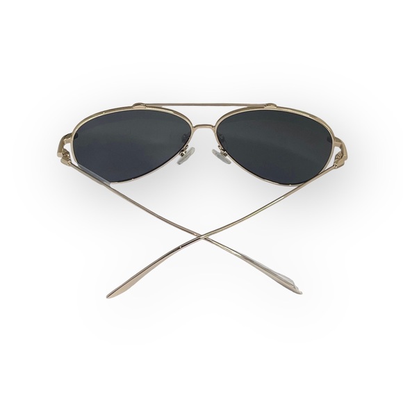 new AQS ☺︎︎ Oversized Aviator Shades Sunnies Sunglasses ☺︎︎ Pink with Gold Frame - Picture 8 of 16